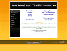 Tablet Screenshot of barrostropicalbistro.com